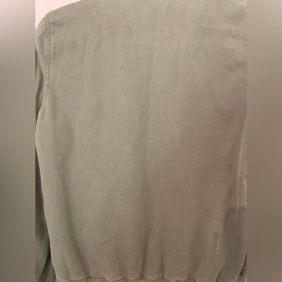 Kenneth Cole Army Green Coat Bomber Jacket Women’s Size S Full Zip - Picture 11 of 16